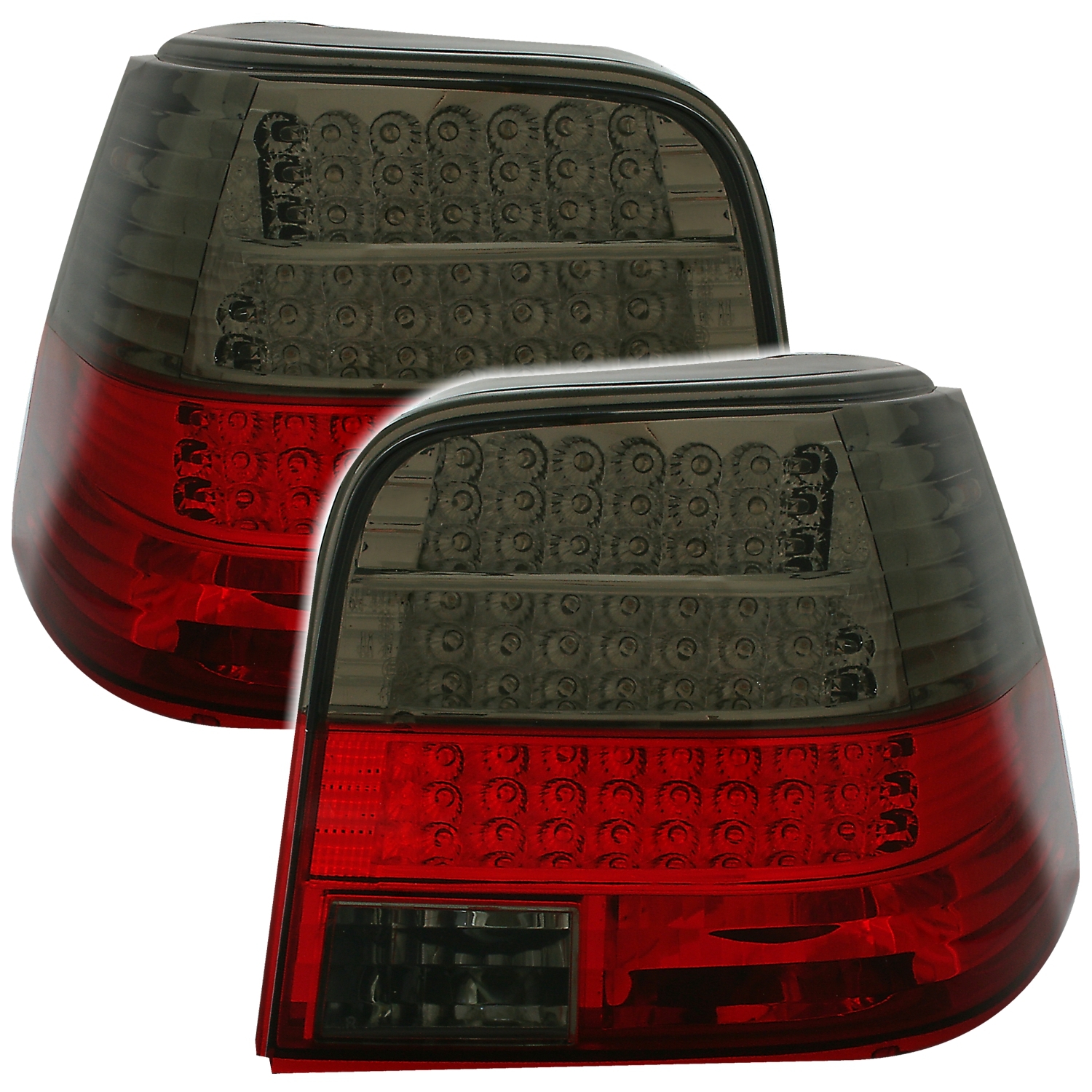 LED Rückleuchten Set für VW Golf 4 in Rot-Smoke