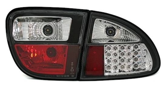 LED Rückleuchten für Seat Leon 1M in Schwarz