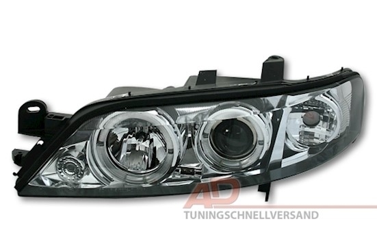 Angel Eyes Scheinwerfer für Opel Vectra B in Chrom