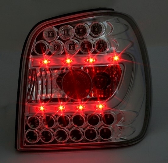 LED Rückleuchten Set für VW Polo 6N in Chrom