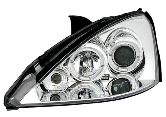 Angel Eyes Scheinwerfer für Ford Focus in Chrom