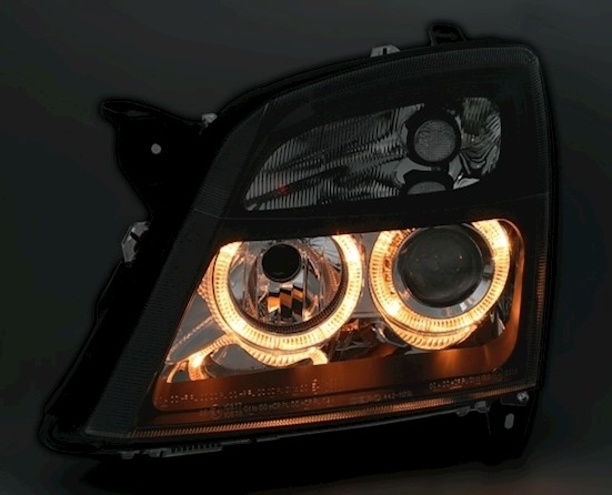 Angel Eyes Scheinwerfer für Opel Vectra C in Schw.