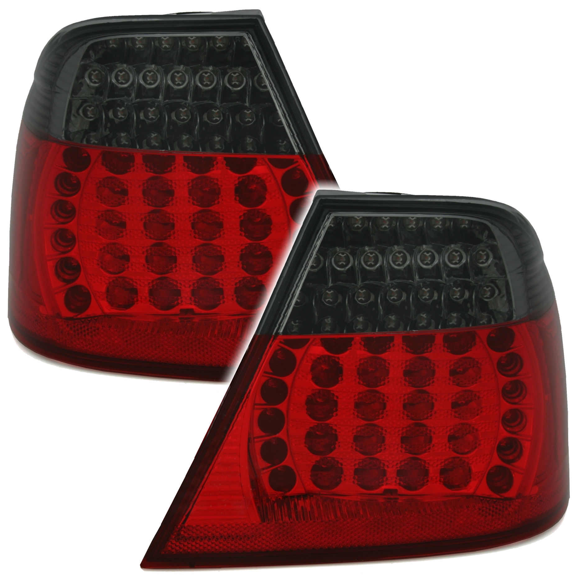 LED Rückleuchten für 3er BMW E46 in Rot-Smoke LLB