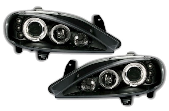 Angel Eyes Scheinwerfer für Renault Megane in Schw