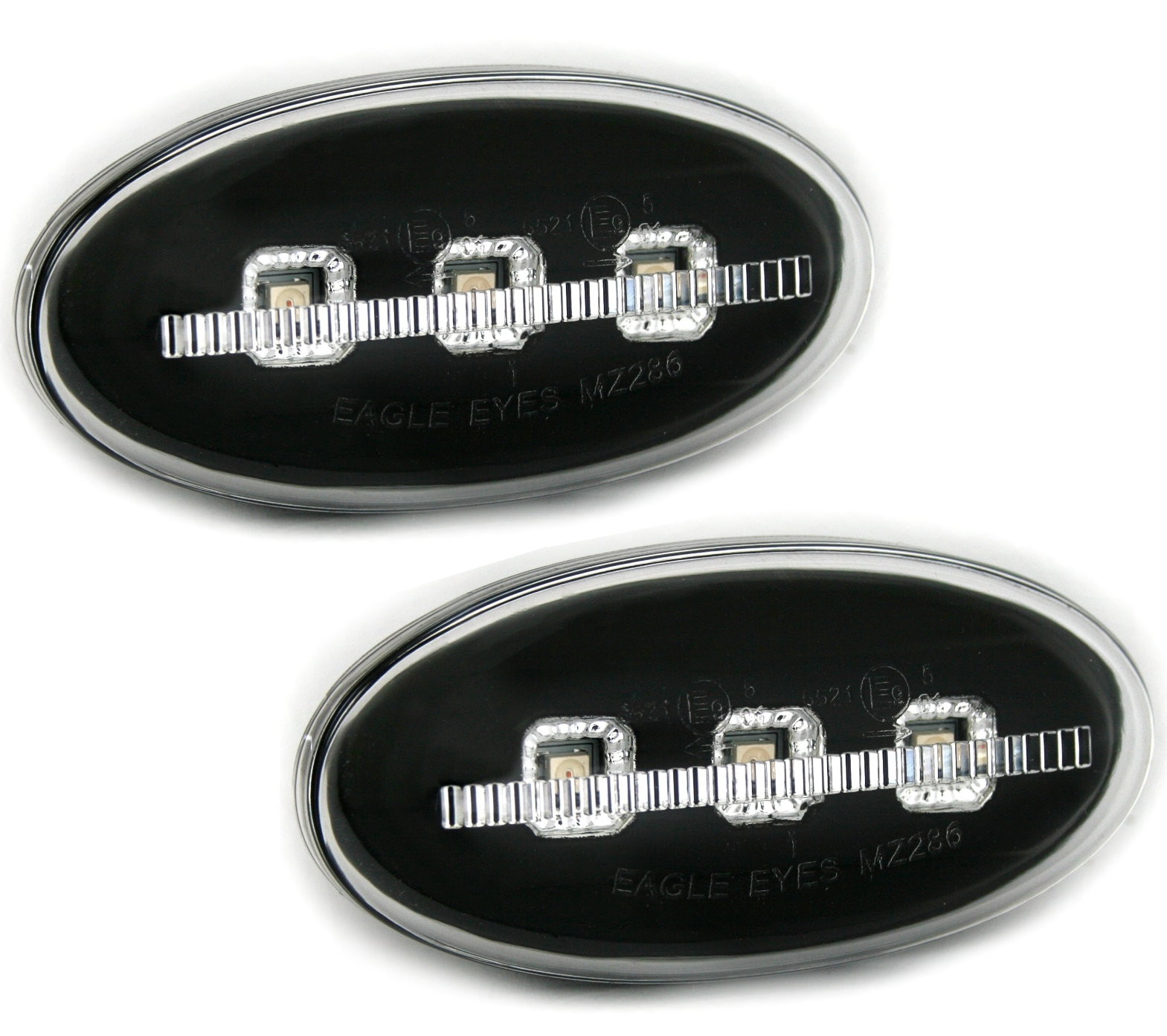 LED Seitenblinker Set für Mazda 2 3 5 6 in Schwar