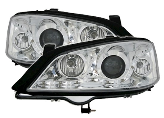 Scheinwerfer für Opel Astra G in Chrom