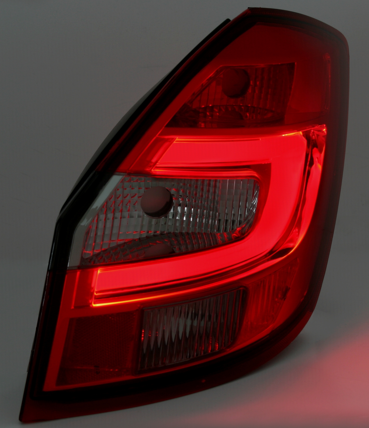 LightBar Rückleuchten für Skoda Fabia 2 in Rot-Chr