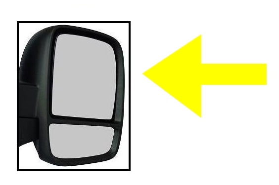 Spiegelglas für Citroen Jumpy + Peugeot E / rechts