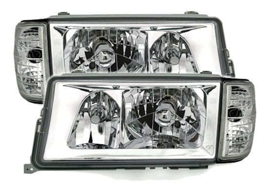 Scheinwerfer für Mercedes 190E W201 in Klarglas