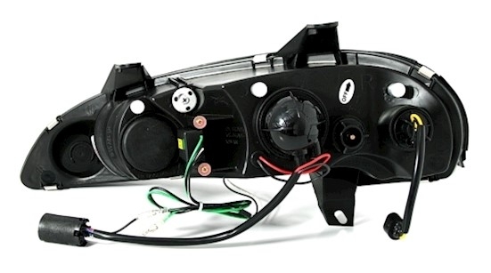 Scheinwerfer mit LED für Opel Tigra in Schwarz    