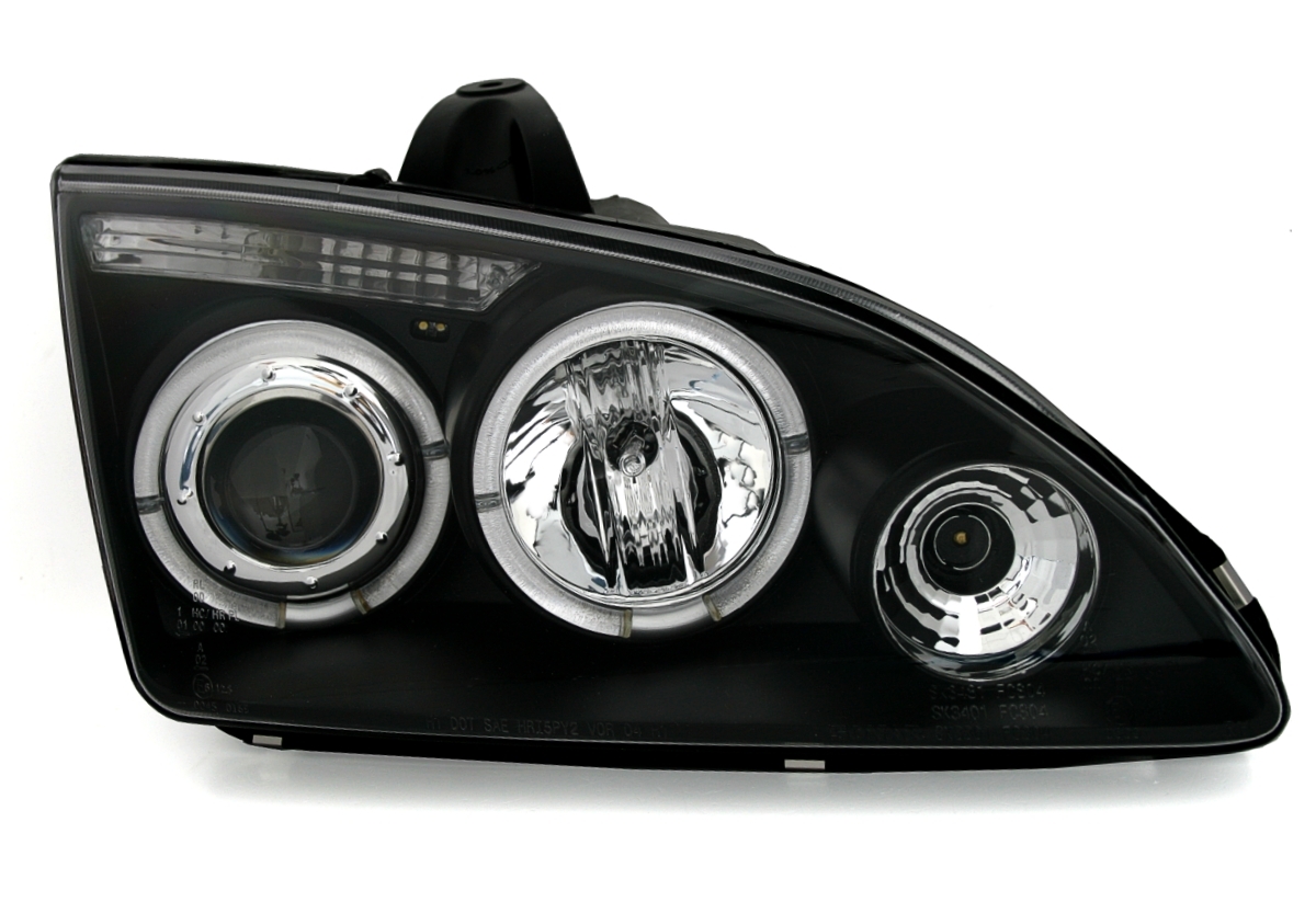 Angel Eyes Scheinwerfer für Ford Focus 2 in Schw.