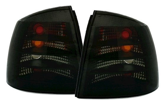 Rückleuchten Set für Opel Astra G Coupe in Schwarz
