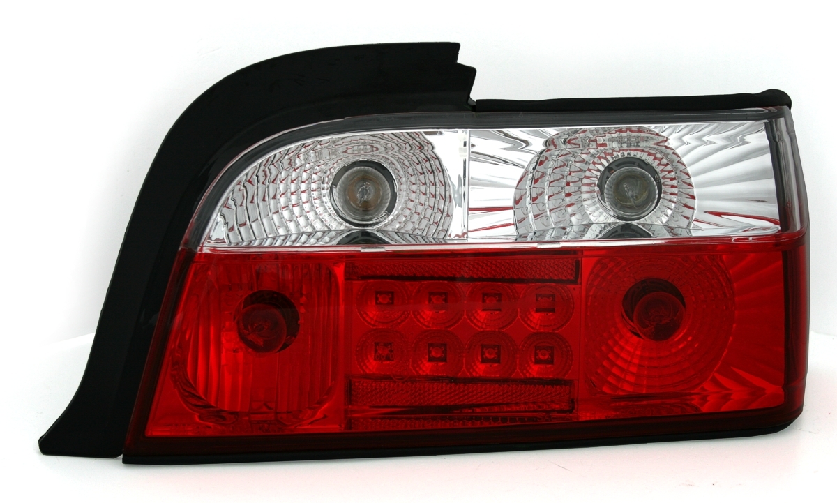 LED Rückleuchten für 3er BMW E36 in Rot-Weiß