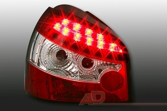 LED Rückleuchten für Audi A3 8L in Rot Weiss      