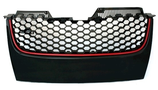 Kühlergrill für VW Golf 5, mit roter Umrandung