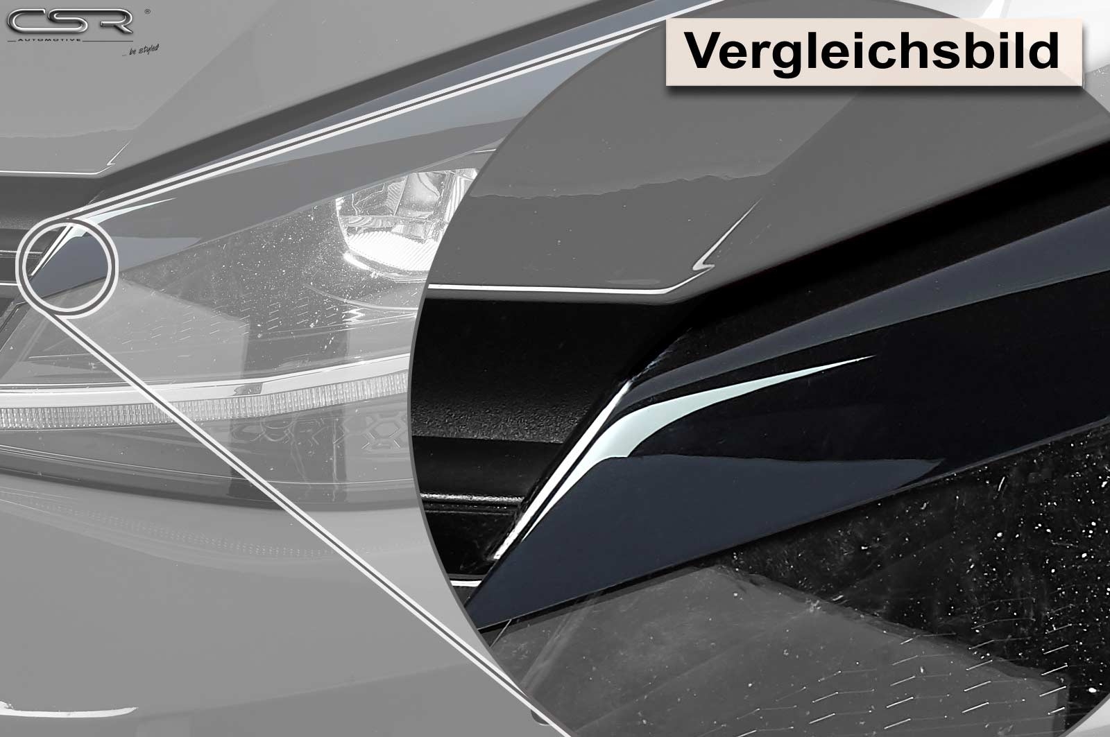 CSR Scheinwerferblenden für VW Golf 7 / Glossy