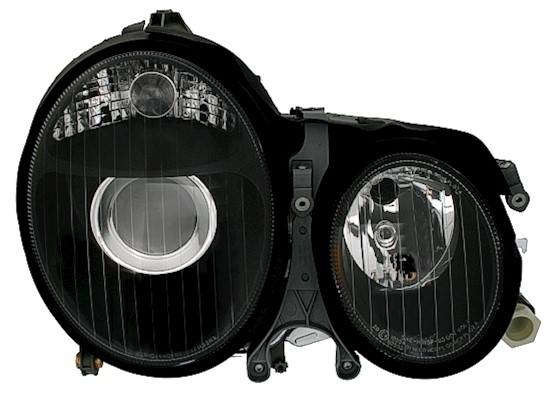 Scheinwerfer Set für Mercedes W210 in Schwarz