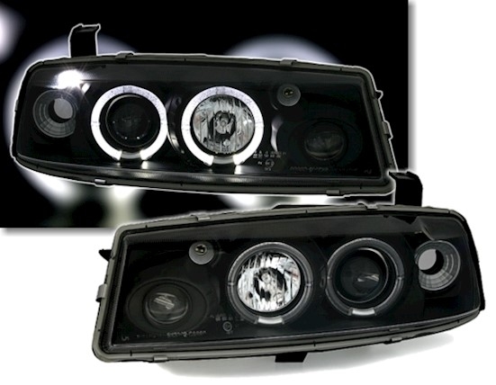 Angel Eyes Scheinwerfer für Opel Calibra in Schw.