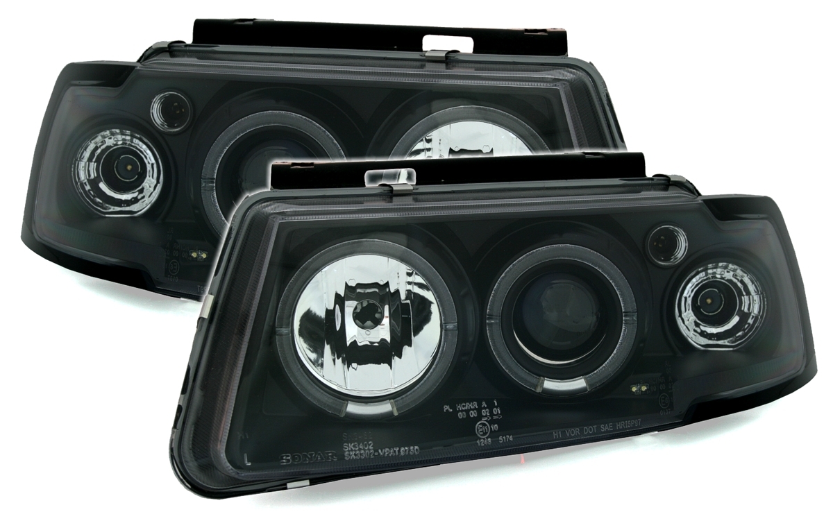 Angel Eyes Scheinwerfer für VW Passat 3B in Schw.