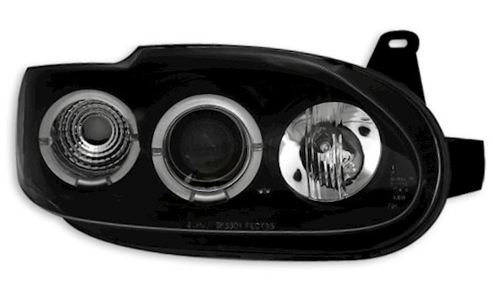 Angel Eyes Scheinwerfer für Ford Escort 7 in Schw.