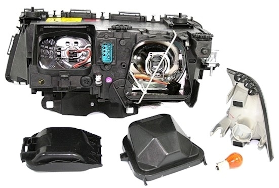 Angel Eyes Scheinwerfer für 7er BMW E38 in Chrom