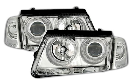 Angel Eyes Scheinwerfer für VW Passat 3B in Chrom