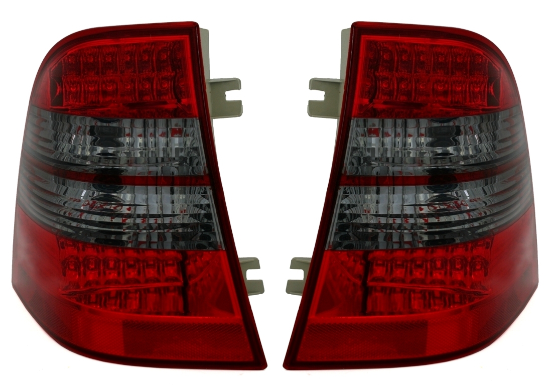 LED Rückleuchten für Mercedes W163 in Rot-Schwarz