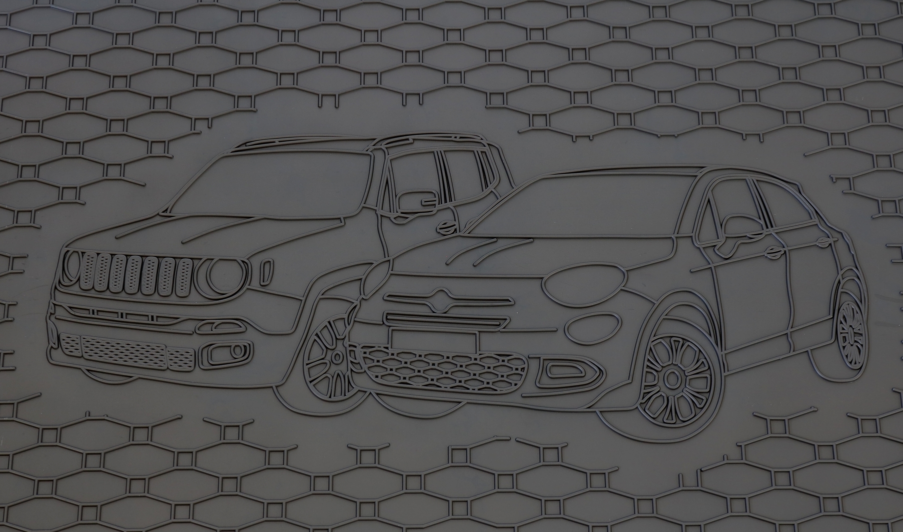 Kofferraumwanne für Fiat 500X + Jeep Renegade