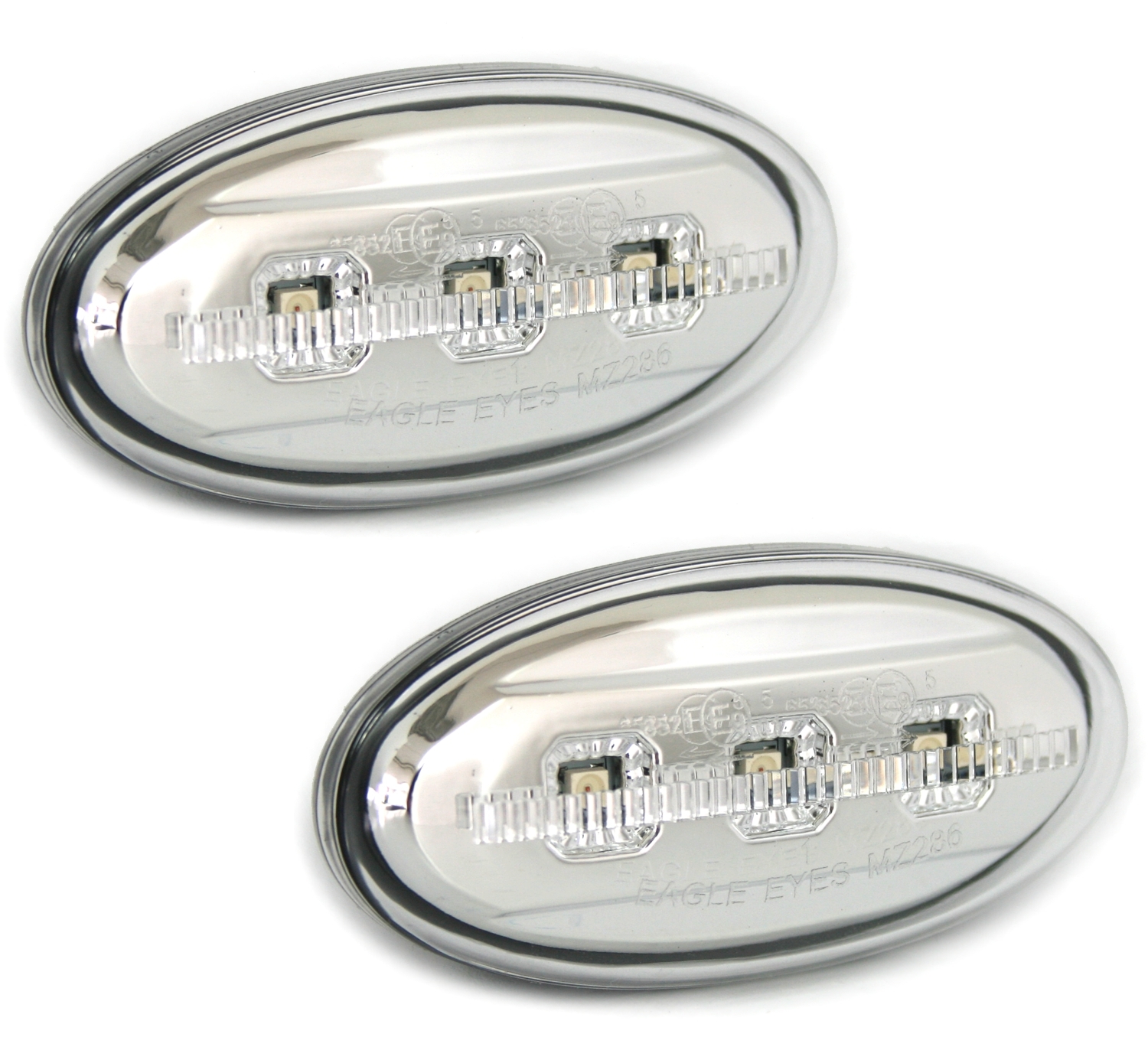 LED Seitenblinker Set für Mazda 2 3 5 6 in Chrom