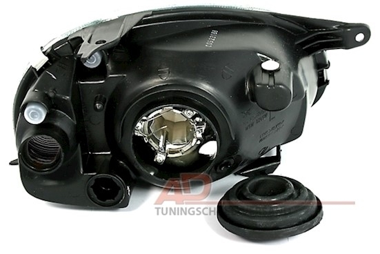 Scheinwerfer für Opel Corsa B in Klarglas Schwarz