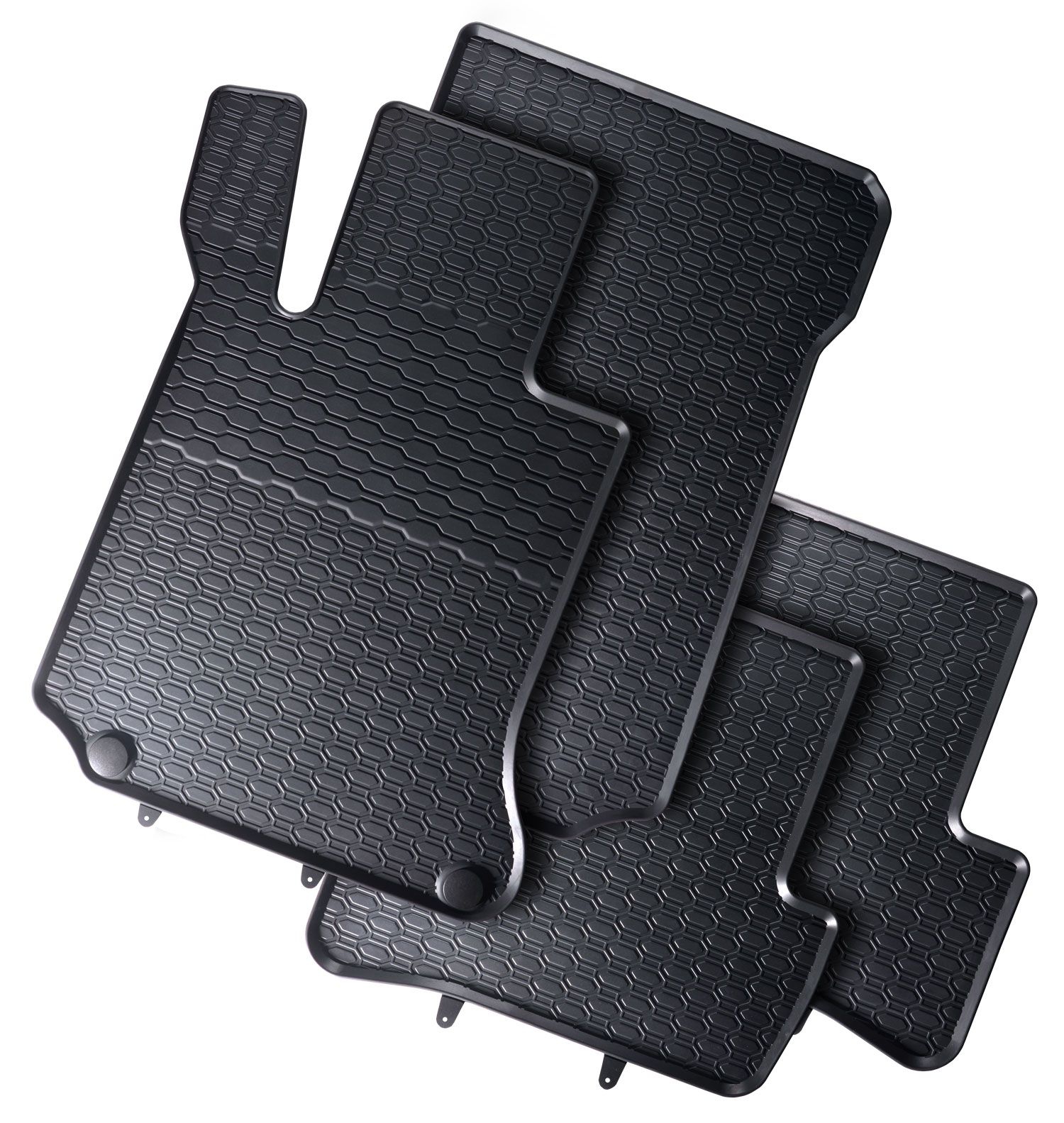 Gummifußmatten für Mercedes C-Klasse W204 / S204