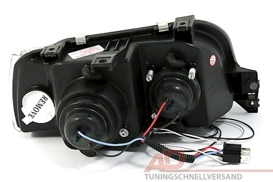 Angel Eyes Scheinwerfer für Renault Clio A in Schw