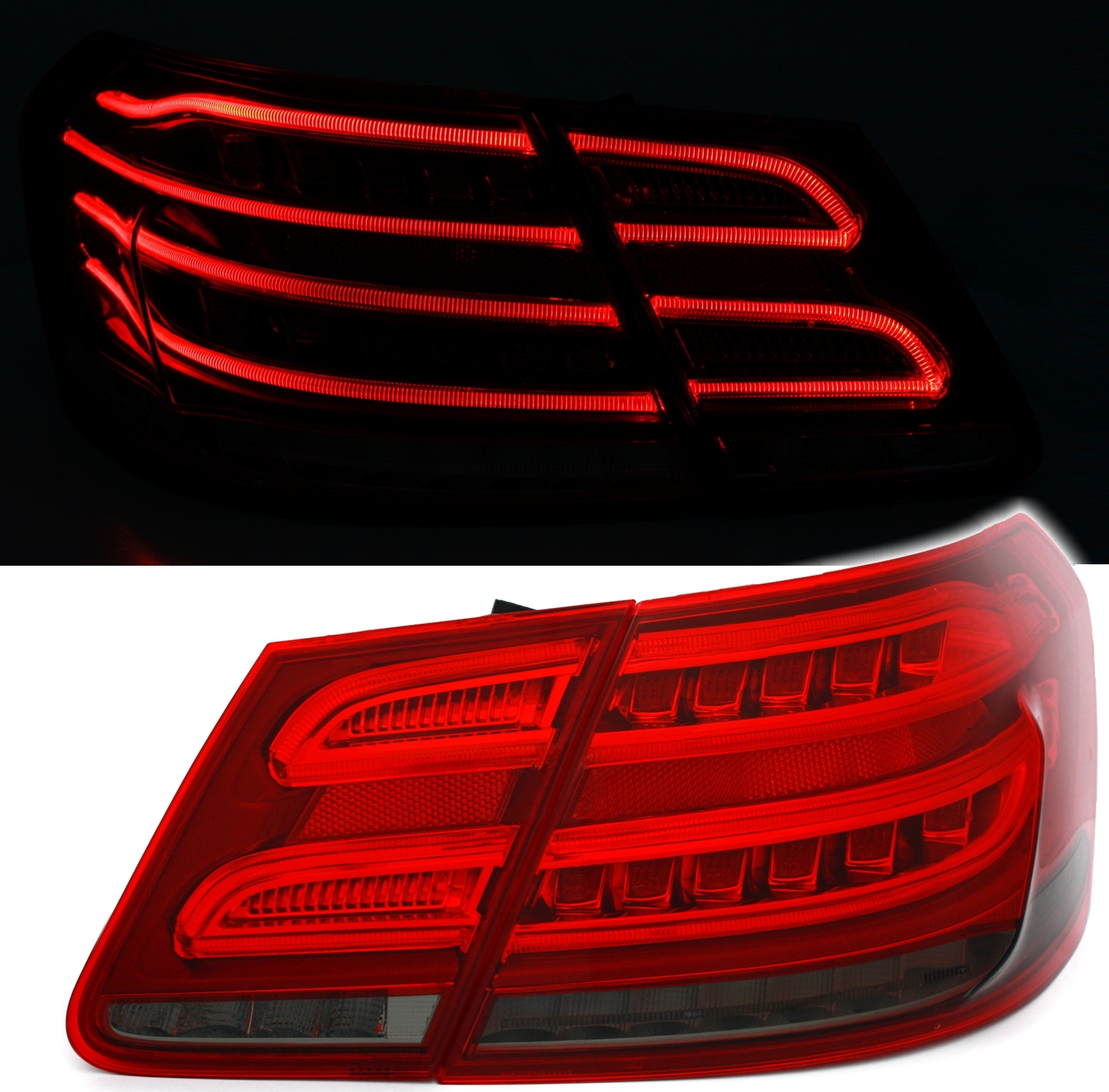 LED Rückleuchten Set für Mercedes W212 in RotSmoke