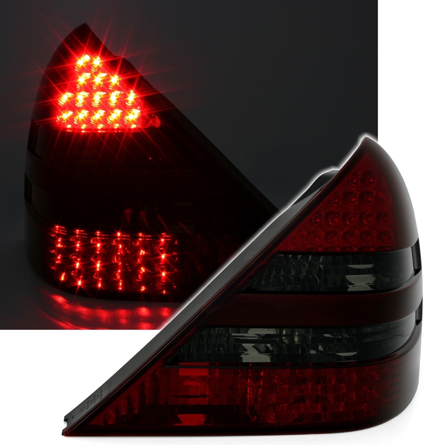 LED Rückleuchten für Mercedes SLK in Rot-Smoke