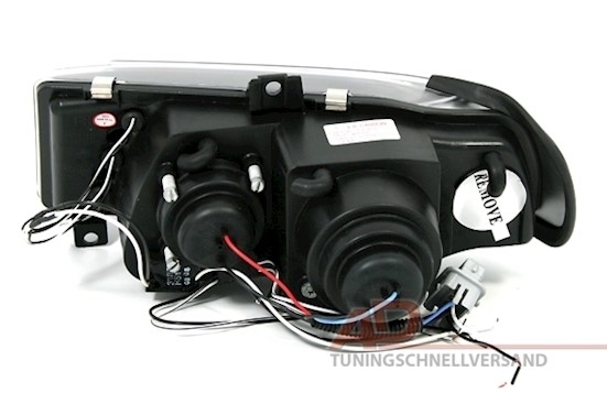 Angel Eyes Scheinwerfer für Seat Ibiza in Schwarz 