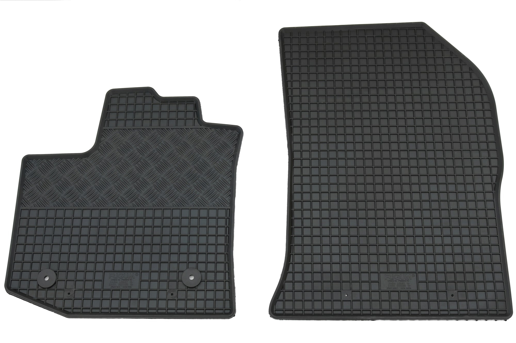 Gummi Fußmatten für Dacia Dokker 2-Sitzer