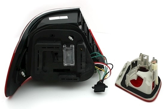 LED Rückleuchten für 3er BMW E46 in Rot-Weiß