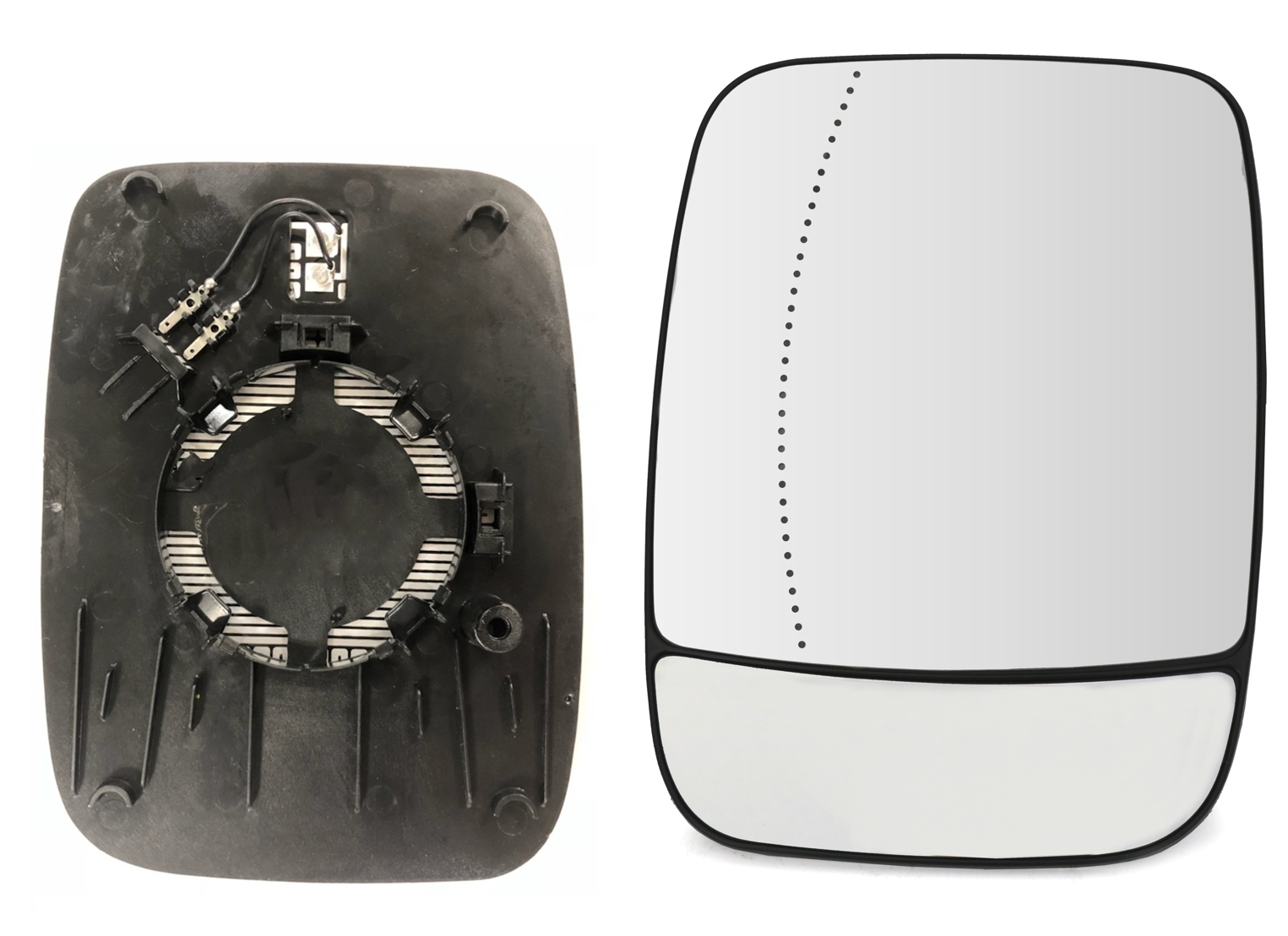 Spiegelglas für Opel Renault Fiat Nissan / links