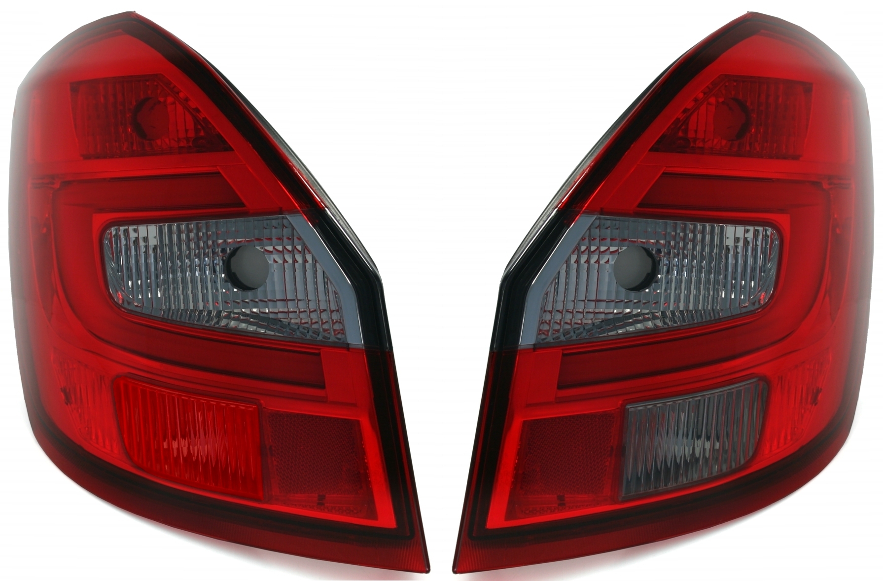 LightBar Rückleuchten für Skoda Fabia 2 in Rot-Smo