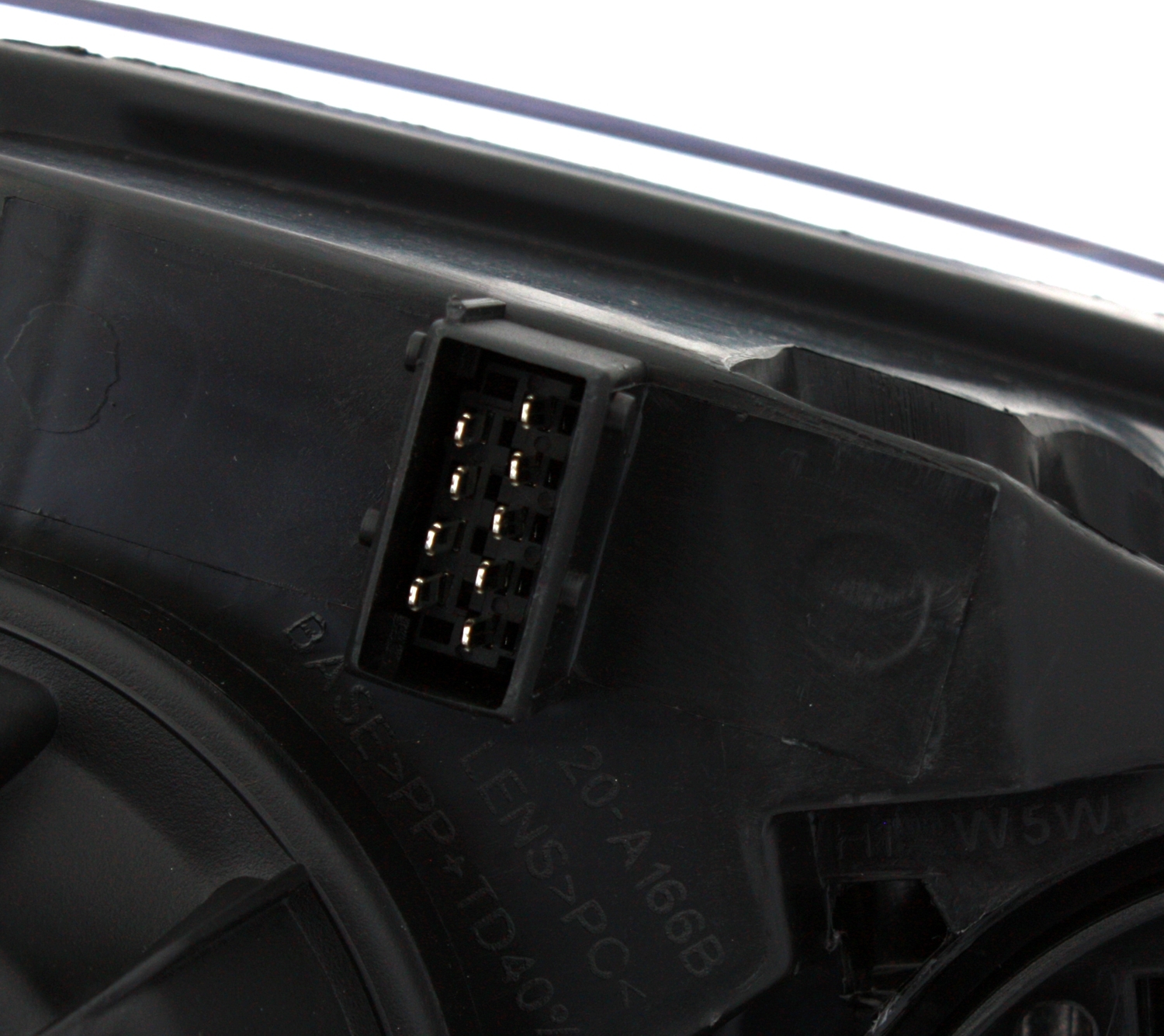 Scheinwerfer Set für Peugeot 307 in Schwarz