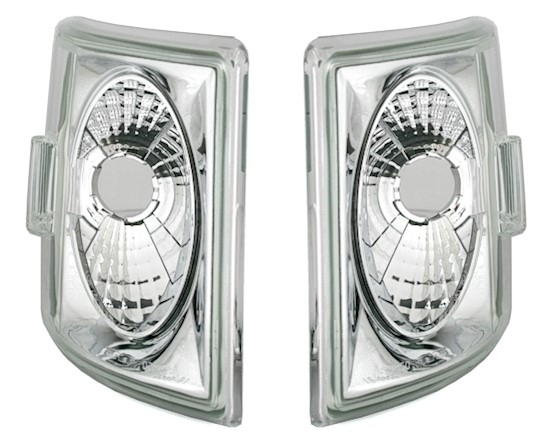 Frontblinker Set für VW T4 Bus in Klarglas Chrom