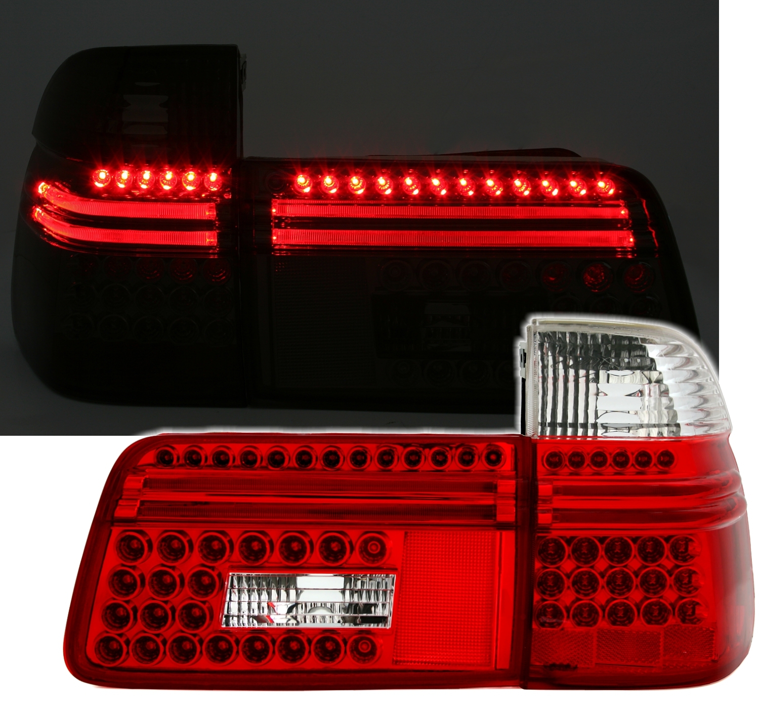 LED Rückleuchten für BMW E39 Touring in Rot Weiß