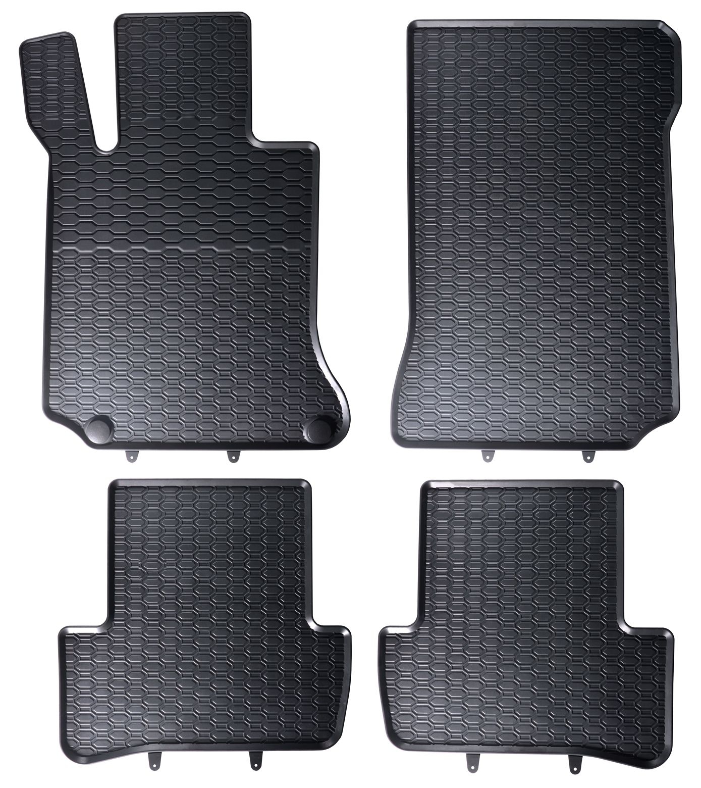 Gummifußmatten für Mercedes C-Klasse W204 / S204
