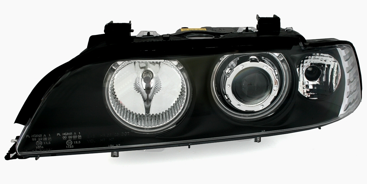 CCFL Angel Eyes Scheinwerfer für BMW E39 in Schw.