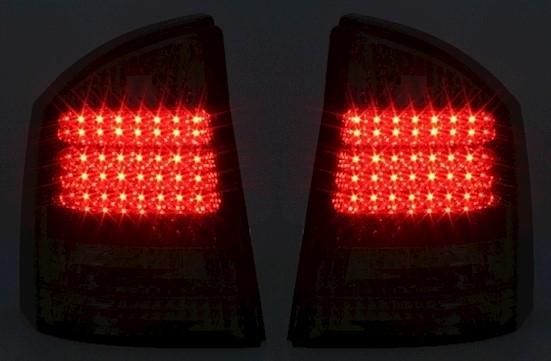 LED Rückleuchten für Opel Vectra C in Rot-Smoke