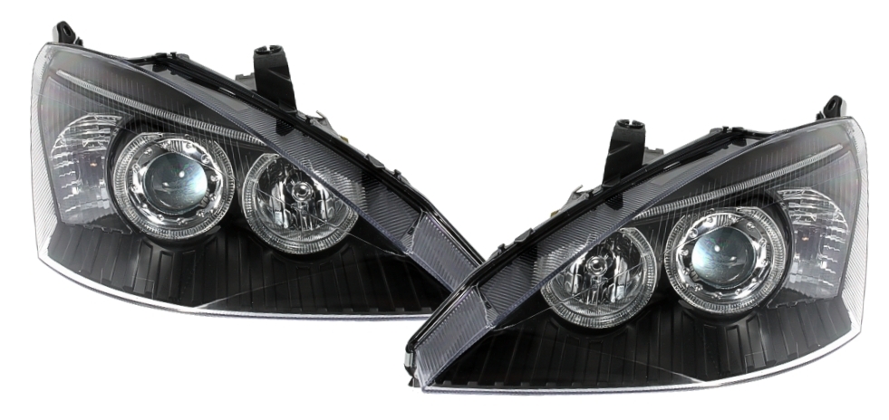 Angel Eyes Scheinwerfer für Ford Focus 1 in Schw.