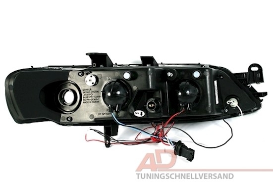 Angel Eyes Scheinwerfer für Opel Vectra B in Schw.