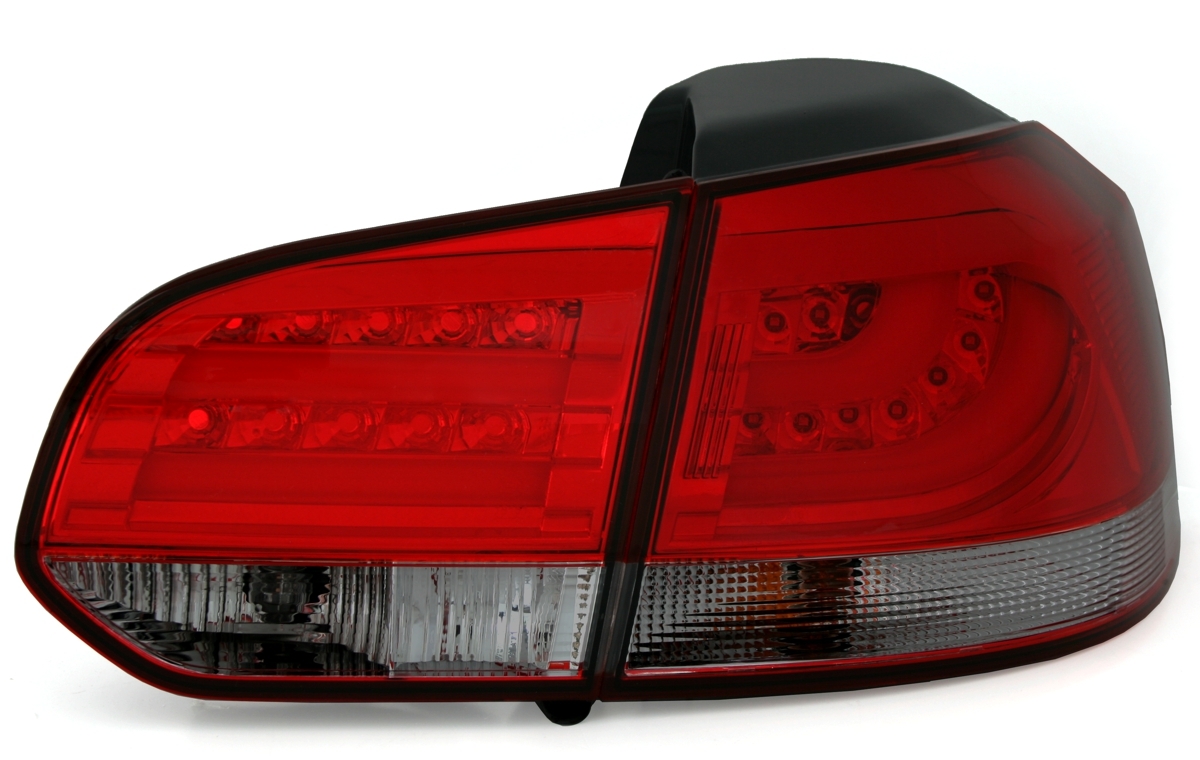 LED Rückleuchten für VW Golf 6 Limo in Rot-Smoke
