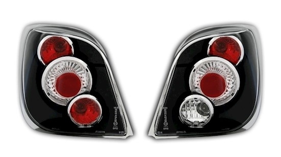 Rückleuchten für Ford Fiesta MK3 GFJ in Schwarz