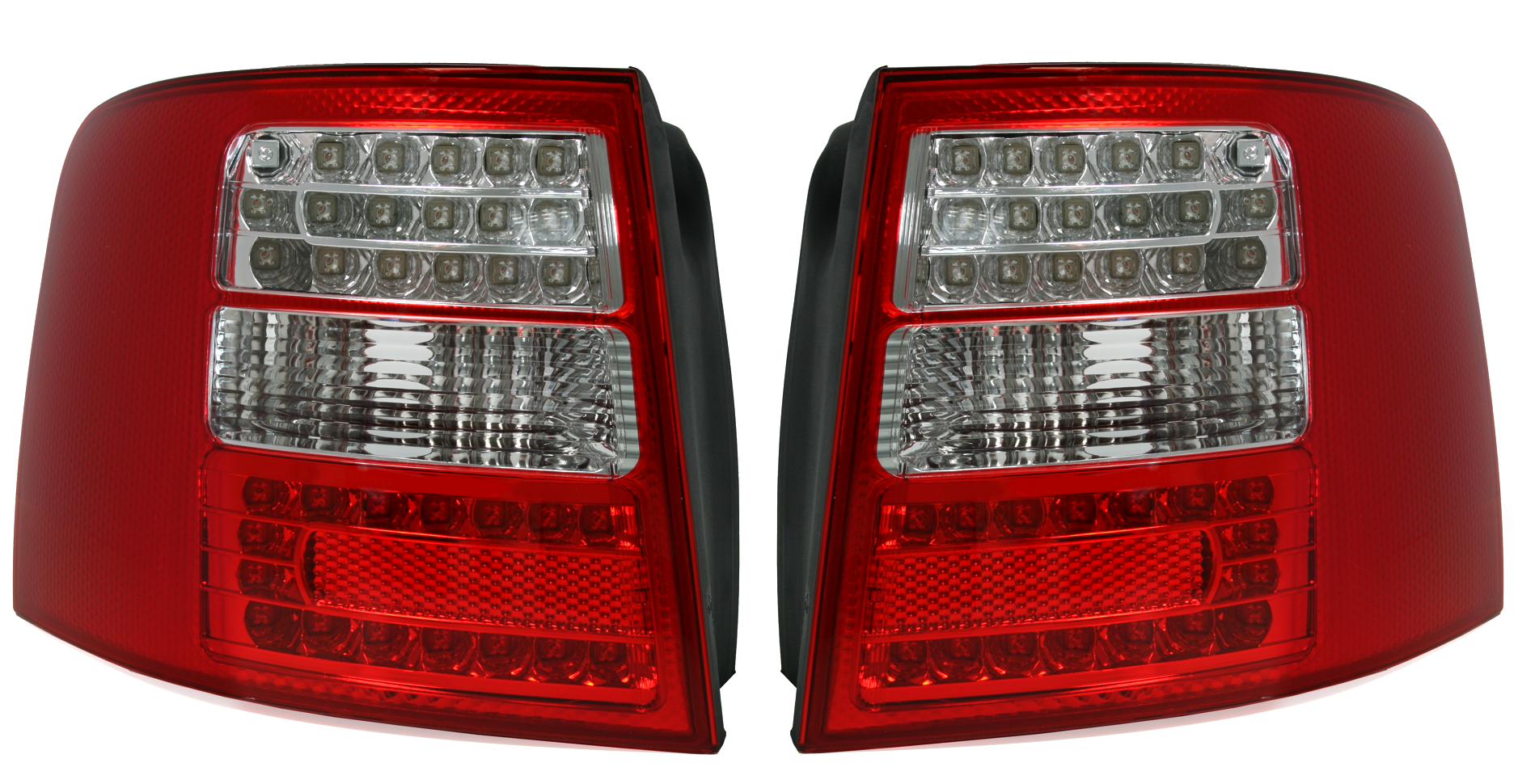 LED Rückleuchten Set für Audi A6 Avant in Rot-Weiß